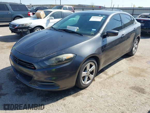2015 Dodge Dart SXT with VIN 1C3CDFBB0FD222532, listed as a IAAI auction lot 41998940 with 195,238 mi miles. Bid and sale history available at carsss.com. Image 2.