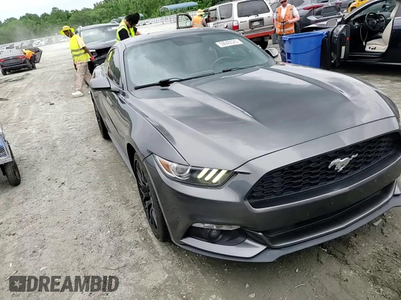 2015 Ford Mustang EcoBoost with VIN 1FA6P8TH8F5322263, listed as a Copart auction lot 59040525 with 102,815 mi miles and Salvage title. Bid and sale history available at DreamBid. Image 13.