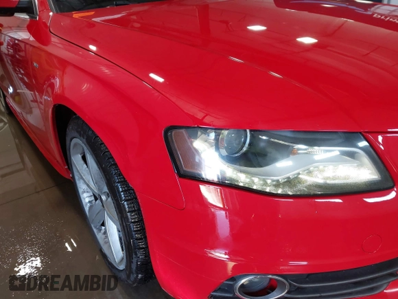 2012 Audi A4 2.0T Premium Plus with VIN WAUEFAFL4CN013057, listed as a IAAI auction lot 41565131 with 104,448 mi miles. Bid and sale history available at carsss.com. Image 6.