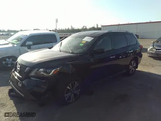 2017 Nissan Pathfinder S with VIN 5N1DR2MN6HC644925, listed as a IAAI auction lot 34176350 with 1 mi miles. Bid and sale history available at carsss.com. Image 2.
