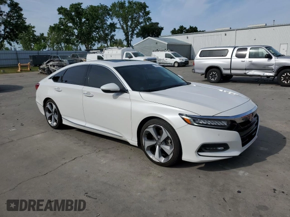 2019 Honda Accord Touring with VIN 1HGCV2F98KA036100, listed as a Copart auction lot 53405685 with 67,744 mi miles and Salvage title. Bid and sale history available at DreamBid. Image 4.