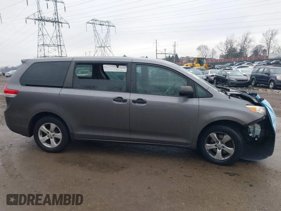 2011 Toyota Sienna with VIN 5TDZK3DC7BS017563, listed as a IAAI auction lot 41442444 with 259,547 mi miles. Bid and sale history available at carsss.com. Image 14.