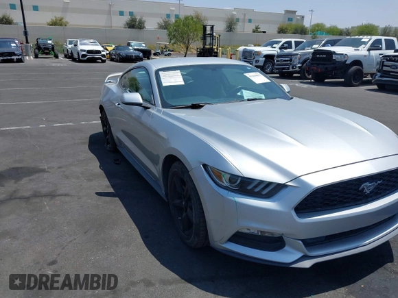 2015 Ford Mustang V6 with VIN 1FA6P8AM1F5342967, listed as a IAAI auction lot 42164817 with 106,700 mi miles and . Bid and sale history available at DreamBid. Image 1.