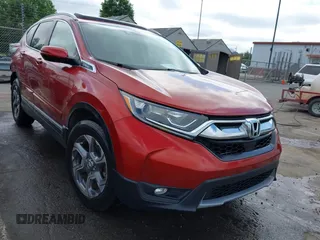2018 Honda CR-V EX-L z VIN 2HKRW2H83JH651686, wystawiony jako IAAI lot #42356284 z przebiegiem 60 550 mil mil oraz . Historia ofert i sprzedaży dostępna na DreamBid. Obrazek 1.