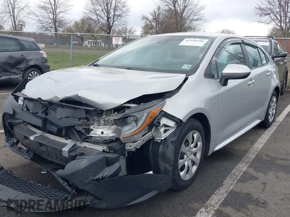 2021 Toyota Corolla LE with VIN 5YFEPMAE8MP219500, listed as a IAAI auction lot 41918596 with 105,576 mi miles and . Bid and sale history available at DreamBid. Image 17.