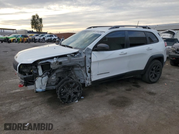 2019 Jeep Cherokee Trailhawk Elite with VIN 1C4PJMBX7KD360617, listed as a Copart auction lot 45765245 with 58,229 mi miles and Salvage Title. Bid and sale history available at carsss.com. Image 1.
