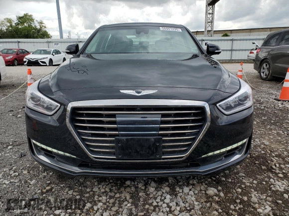 2018 Genesis G90 Premium z VIN KMHG34JA1JU049041, wystawiony jako Copart lot #56941235 z przebiegiem 66 778 mil mil oraz Szkody całkowita. Historia ofert i sprzedaży dostępna na DreamBid. Obrazek 5.