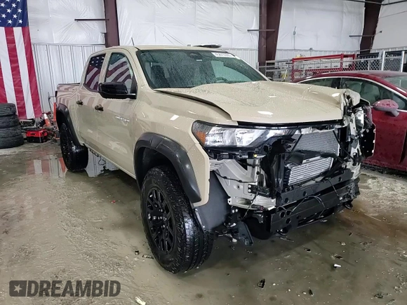 2023 Chevrolet Colorado 4WD Trail Boss with VIN 1GCPTEEK6P1249890, listed as a Copart auction lot 45873595 with 46,702 mi miles and Salvage title. Bid and sale history available at DreamBid. Image 13.