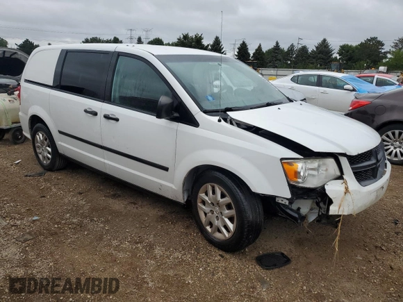 2014 Ram Cargo Van Tradesman with VIN 2C4JRGAG1ER316163, listed as a Copart auction lot 66036454 with Not Provided miles and Salvage Title. Bid and sale history available at DreamBid. Image 4.
