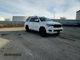 2021 Toyota Sequoia TRD Pro with VIN 5TDEY5B10MS181590, listed as a Copart auction lot 41395405 with 0 mi miles and Salvage Title. Bid and sale history available at carsss.com. Image 11.