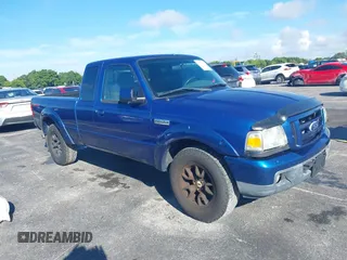 2007 Ford Ranger XLT with VIN 1FTZR45E47PA62642, listed as a IAAI auction lot 40366773 with 124,025 mi miles. Bid and sale history available at carsss.com. Image 1.