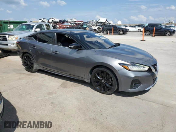 2020 Nissan Maxima SR with VIN 1N4AA6EV2LC379097, listed as a Copart auction lot 58047325 with 76,387 mi miles and Salvage title. Bid and sale history available at DreamBid. Image 4.