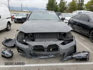 2022 BMW i4 eDrive40 with VIN WBY73AW08NFN23143, listed as a Copart auction lot 51759603 with 7,680 mi miles. Bid and sale history available at carsss.com. Image 5.