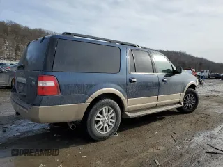 2014 Ford Expedition EL XLT with VIN 1FMJK1J58EEF52298, listed as a Copart auction lot 43114825 with 166,857 mi miles and Salvage Title. Bid and sale history available at carsss.com. Image 3.