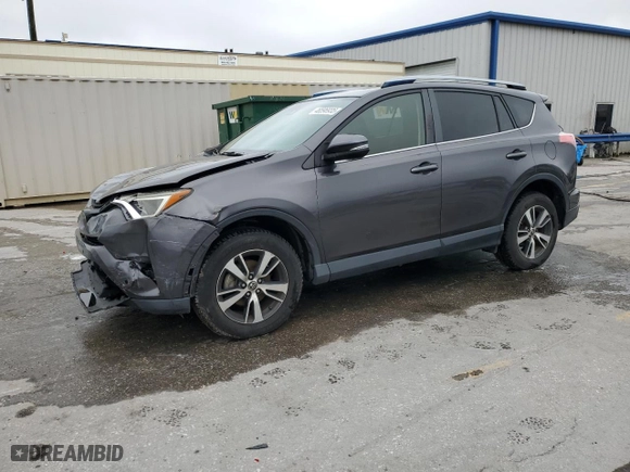 2017 Toyota RAV4 XLE with VIN JTMWFREVXHJ719778, listed as a Copart auction lot 46596935 with 174,582 mi miles and Salvage Title. Bid and sale history available at carsss.com. Image 1.