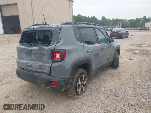2022 Jeep Renegade Trailhawk with VIN ZACNJDC11NPN53432, listed as a IAAI auction lot 42010778 with 29,889 mi miles and . Bid and sale history available at DreamBid. Image 4.