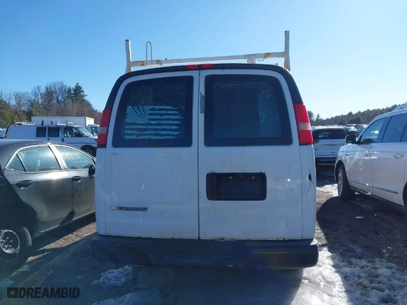 2009 Chevrolet Express Cargo Van with VIN 1GCGG25C691128016, listed as a IAAI auction lot 41682969 with NaN miles. Bid and sale history available at carsss.com. Image 16.
