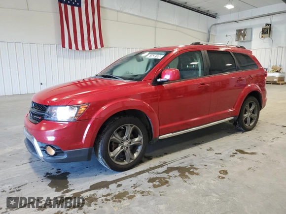 2017 Dodge Journey Crossroad Plus z VIN 3C4PDCGG7HT533453, wystawiony jako Copart lot #61538195 z przebiegiem 130 254 mil mil oraz Czysty tytuł • Clean title. Historia ofert i sprzedaży dostępna na DreamBid. Obrazek 1.