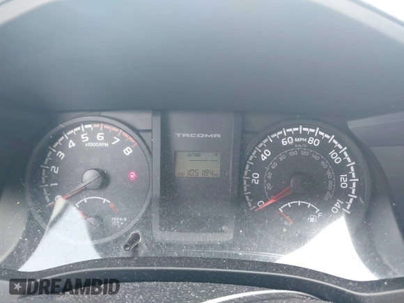 2016 Toyota Tacoma SR5 with VIN 5TFAX5GNXGX054633, listed as a IAAI auction lot 42088863 with 105,184 mi miles and . Bid and sale history available at DreamBid. Image 7.