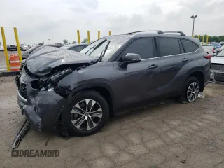 2023 Toyota Highlander L with VIN 5TDKDRBH1PS009155, listed as a Copart auction lot 58777665 with 148,185 mi miles and Salvage title. Bid and sale history available at DreamBid. Image 1.