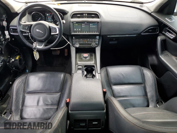 2020 Jaguar F-Pace 30t Prestige with VIN SADCK2GXXLA636451, listed as a Copart auction lot 50127785 with 75,990 mi miles and Salvage Title. Bid and sale history available at DreamBid. Image 8.