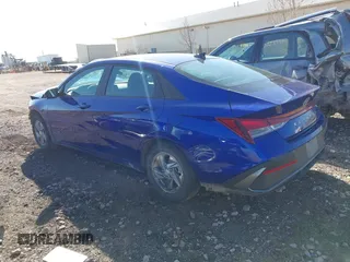 2024 Hyundai Elantra SE with VIN KMHLL4DG3RU848717, listed as a IAAI auction lot 41942375 with 7,879 mi miles and . Bid and sale history available at DreamBid. Image 3.