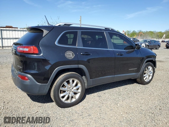 2014 Jeep Cherokee Limited with VIN 1C4PJMDB2EW212398, listed as a Copart auction lot 54723835 with 202,008 mi miles and Salvage title. Bid and sale history available at DreamBid. Image 3.
