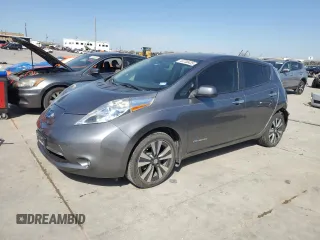 2015 Nissan LEAF SV with VIN 1N4AZ0CP3FC330859, listed as a Copart auction lot 44730433 with 91,556 mi miles. Bid and sale history available at carsss.com. Image 1.