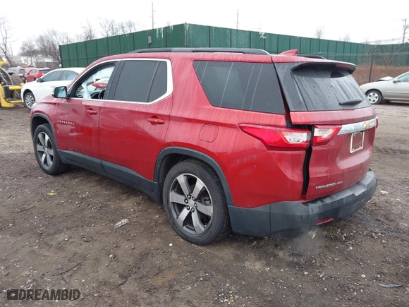 2020 Chevrolet Traverse LT Leather with VIN 1GNEVHKW9LJ158673, listed as a IAAI auction lot 41831220 with 109,742 mi miles. Bid and sale history available at carsss.com. Image 3.