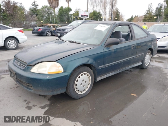 1997 Honda Civic DX with VIN 1HGEJ6128VL023684, listed as a IAAI auction lot 41502999 with 140,871 mi miles. Bid and sale history available at carsss.com. Image 2.