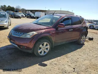 2006 Nissan Murano SL with VIN JN8AZ08T06W419713, listed as a Copart auction lot 47955125 with 142,994 mi miles and Salvage Title. Bid and sale history available at carsss.com. Image 1.