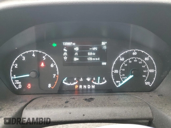 2021 Ford Transit Cargo with VIN 1FTBR2C83MKA48498, listed as a Copart auction lot 47932335 with 135,997 mi miles and Salvage title. Bid and sale history available at DreamBid. Image 9.