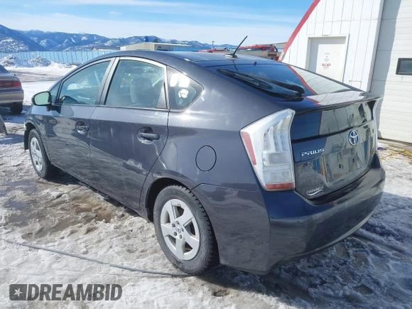 2011 Toyota Prius I with VIN JTDKN3DU4B0266777, listed as a IAAI auction lot 41577700 with 178,838 mi miles. Bid and sale history available at carsss.com. Image 3.