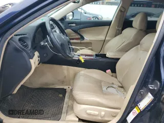 2006 Lexus IS 350 with VIN JTHBE262665006846, listed as a Copart auction lot 58867885 with 191,208 mi miles and Salvage title. Bid and sale history available at DreamBid. Image 7.