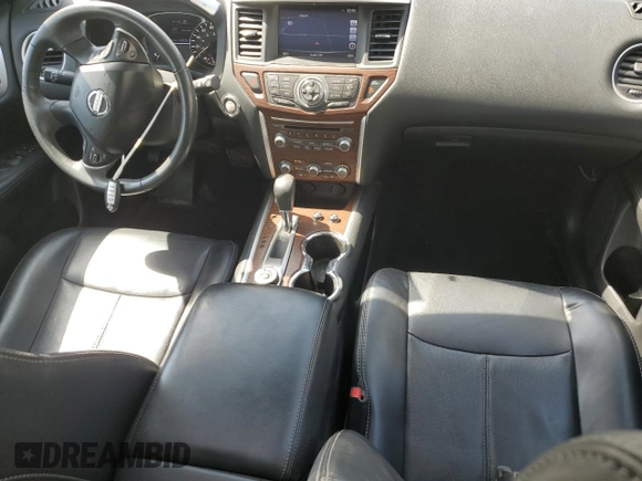2017 Nissan Pathfinder SL with VIN 5N1DR2MM2HC692588, listed as a Copart auction lot 57098315 with 58,710 mi miles and Salvage title. Bid and sale history available at DreamBid. Image 8.