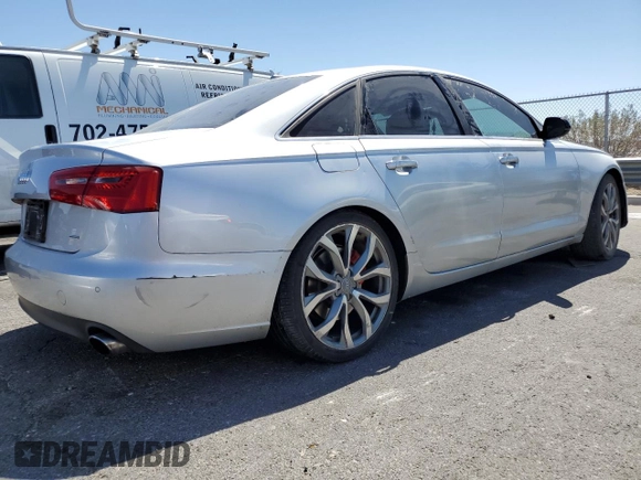 2015 Audi A6 with VIN WAUGFBFC5FN020229, listed as a Copart auction lot 54831315 with Not provided miles and Salvage title. Bid and sale history available at DreamBid. Image 3.
