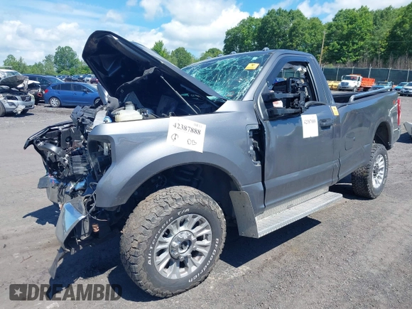 2021 Ford F-250 XL with VIN 1FTBF2B61MEC55902, listed as a IAAI auction lot 42387888 with Not provided miles and . Bid and sale history available at DreamBid. Image 16.