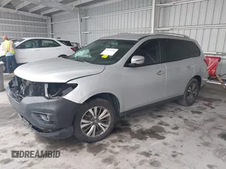 2018 Nissan Pathfinder SL with VIN 5N1DR2MN3JC644631, listed as a IAAI auction lot 41176186 with 107,872 mi miles. Bid and sale history available at carsss.com. Image 2.