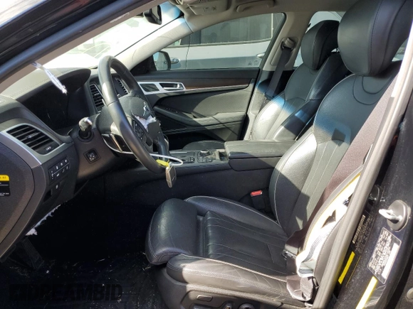 2017 Genesis G80 3.8L with VIN KMHGN4JE4HU192928, listed as a Copart auction lot 81608974 with 93,032 mi miles and Salvage Title. Bid and sale history available at DreamBid. Image 7.