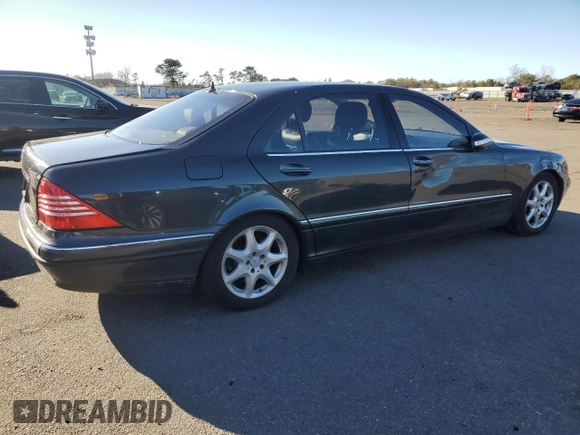 2004 Mercedes-Benz S-Class 5.0L with VIN WDBNG84J04A407348, listed as a Copart auction lot 80430614 with 160,172 mi miles and Salvage Title. Bid and sale history available at carsss.com. Image 3.