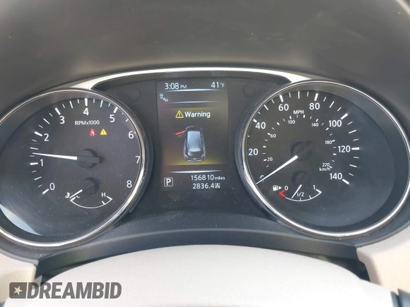 2015 Nissan Rogue SL with VIN 5N1AT2MV6FC834127, listed as a IAAI auction lot 41686500 with 156,810 mi miles and . Bid and sale history available at carsss.com. Image 7.