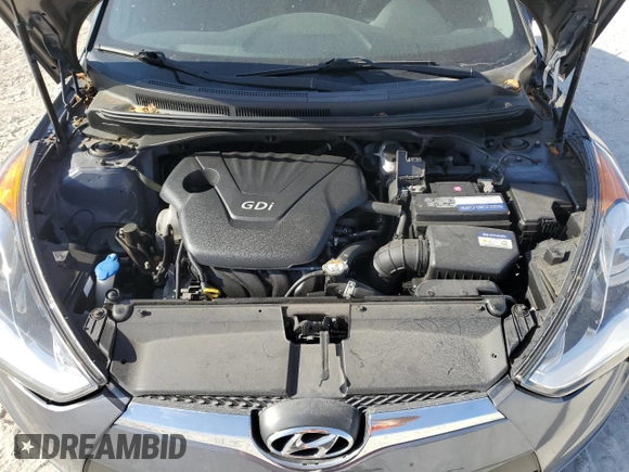 2016 Hyundai Veloster z VIN KMHTC6AD7GU300528, wystawiony jako Copart lot #57501955 z przebiegiem 72 437 mil mil oraz Szkoda całkowita • Salvage title. Historia ofert i sprzedaży dostępna na DreamBid. Obrazek 11.