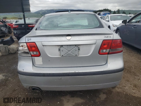 2005 Saab 9-3 Aero with VIN YS3FH49Y051012887, listed as a Copart auction lot 50940035 with 114,299 mi miles and Salvage Title. Bid and sale history available at carsss.com. Image 6.