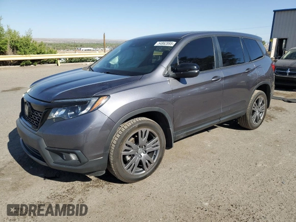 2021 Honda Passport EX-L z VIN 5FNYF8H56MB032247, wystawiony jako Copart lot #54862895 z przebiegiem 64 941 mil mil oraz Szkoda całkowita • Salvage title. Historia ofert i sprzedaży dostępna na DreamBid. Obrazek 1.