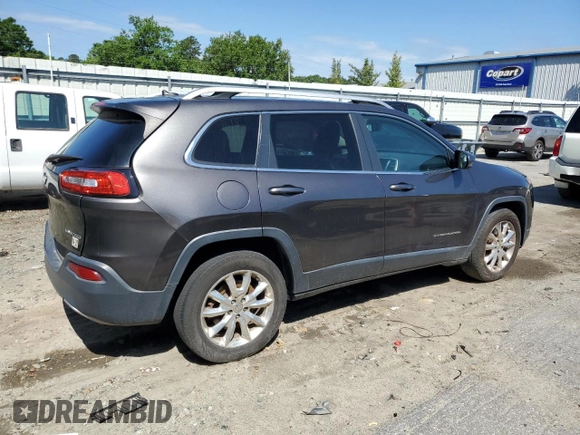 2014 Jeep Cherokee Limited with VIN 1C4PJMDB3EW249699, listed as a Copart auction lot 55488645 with 153,059 mi miles and Clean Title. Bid and sale history available at DreamBid. Image 3.