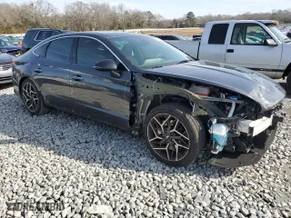 2021 Hyundai Sonata N Line with VIN 5NPEK4JC8MH106592, listed as a Copart auction lot 42183565 with 52,698 mi miles and Salvage Title. Bid and sale history available at carsss.com. Image 4.