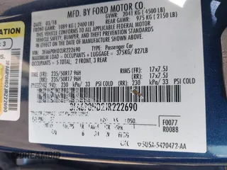 2018 Ford Fusion SE with VIN 3FA6P0HD2JR222690, listed as a IAAI auction lot 42172153 with 132,980 mi miles and . Bid and sale history available at DreamBid. Image 9.