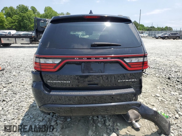 2017 Dodge Durango Citadel Anodized Platinum with VIN 1C4RDHEG5HC774691, listed as a Copart auction lot 57885025 with 176,240 mi miles and Salvage title. Bid and sale history available at DreamBid. Image 6.