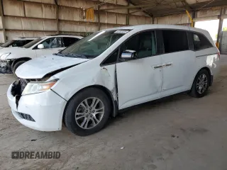 2013 Honda Odyssey EX-L with VIN 5FNRL5H61DB072367, listed as a Copart auction lot 56363435 with 137,513 mi miles and Clean Title. Bid and sale history available at DreamBid. Image 1.
