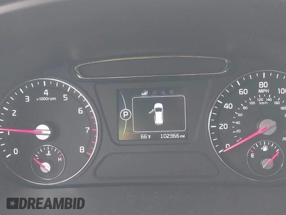 2018 Kia Sorento LX with VIN 5XYPGDA31JG426849, listed as a IAAI auction lot 41019262 with 102,366 mi miles. Bid and sale history available at carsss.com. Image 16.